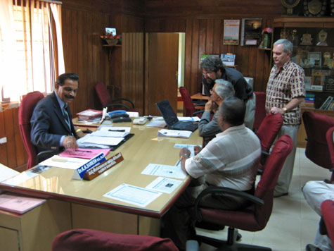 The US Academy of Certified Hazardous Materials Managers (ACHMM) delegation met with the Chairman of the Karnataka Pollution Control Board in Bangalore, India.